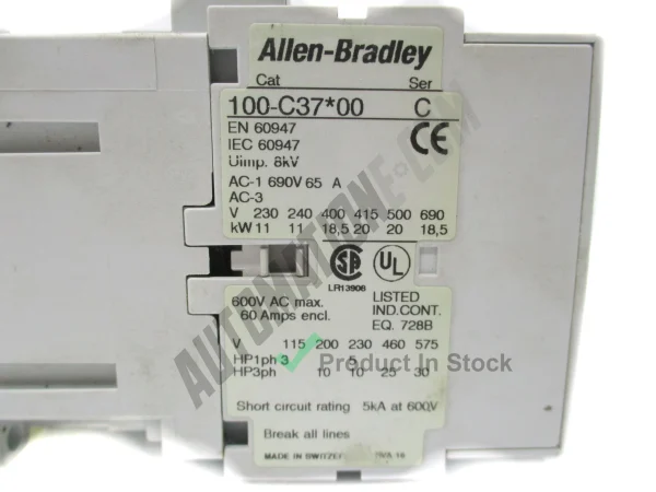 Allen Bradley 100 C37A00 3