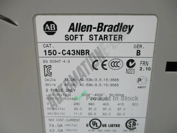 Allen Bradley 150 C43NBR 3