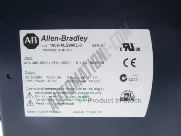 Allen Bradley 1606 XLS960E 3 3
