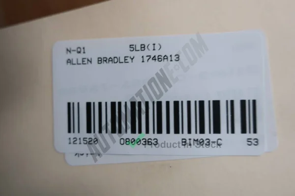 Allen Bradley 1746 A13 7