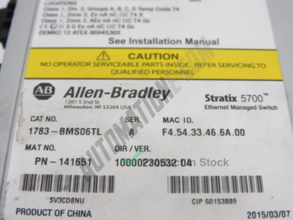 Allen Bradley 1783 BMS06TL 3