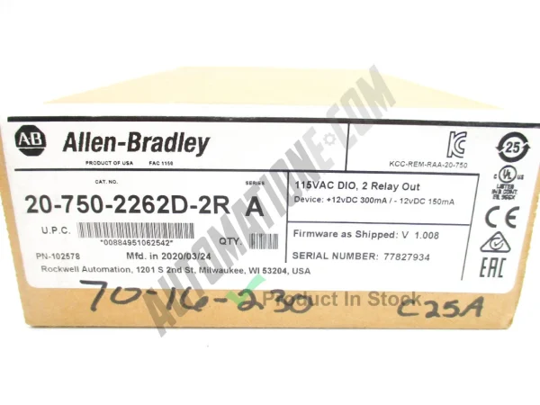 Allen Bradley 20 750 2262D 2R 3