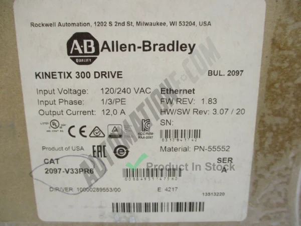 Allen Bradley 2097 V33PR6 3