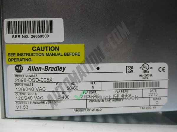 Allen Bradley 2098 DSD 005X 2