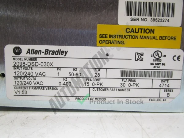 Allen Bradley 2098 DSD 030X 3