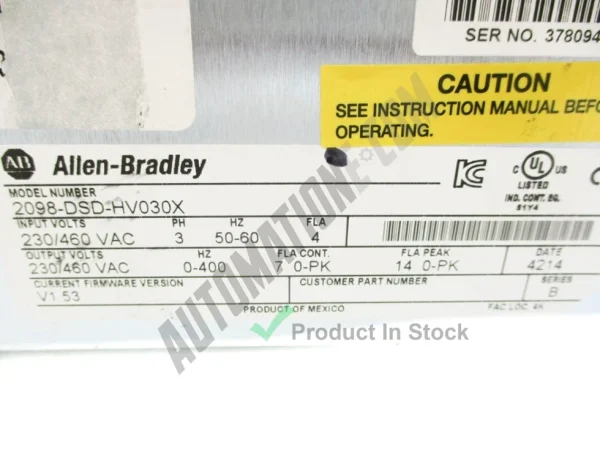 Allen Bradley 2098 DSD HV030X 7