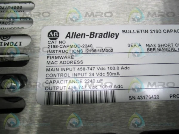 Allen Bradley 2198 CAPMOD 2240