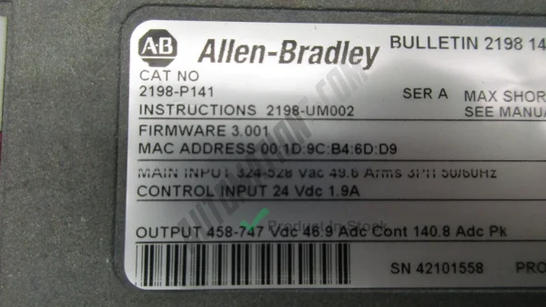 Allen Bradley 2198 P141 3