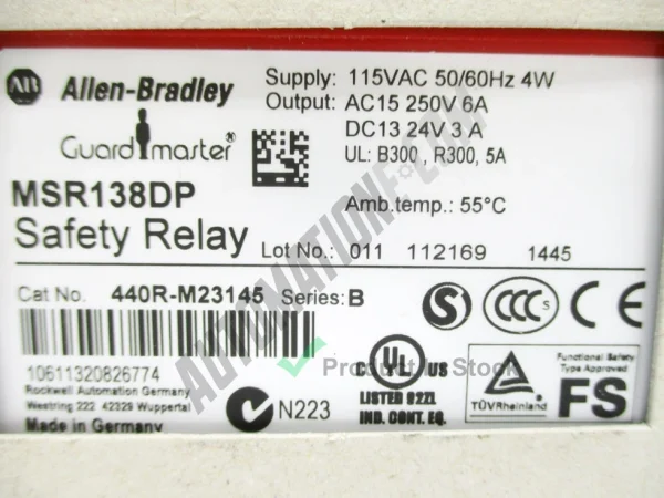 Allen Bradley 440R M23145 3