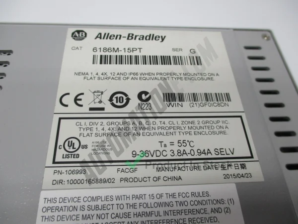 Allen Bradley 6186M 15PT 3