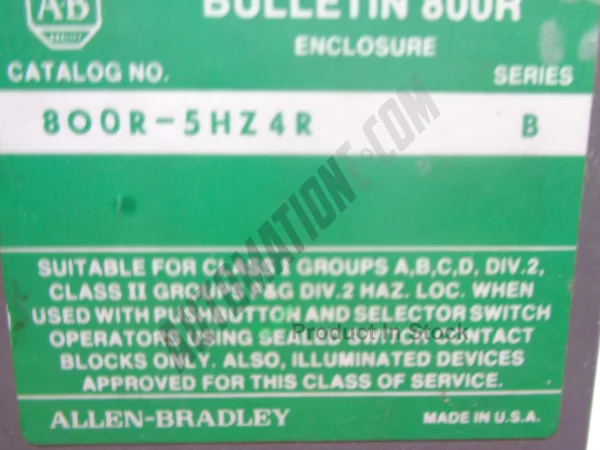 Allen Bradley 800R 5HZ4R 3