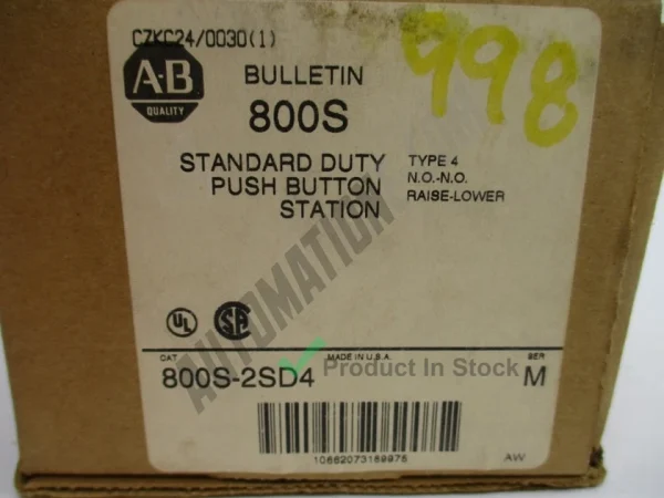 Allen Bradley 800S 2SD4 3