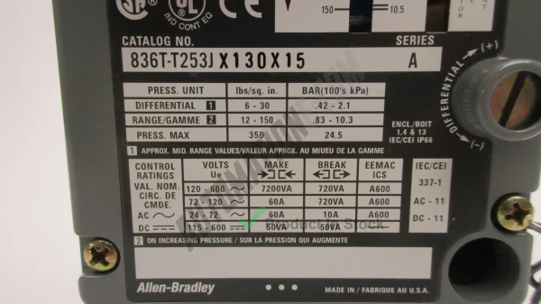 Allen Bradley 836T T253JX130X15 2