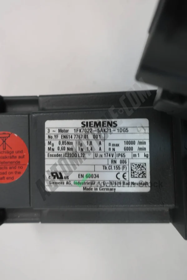 Siemens 1FK7022 5AK21 1DG5 4