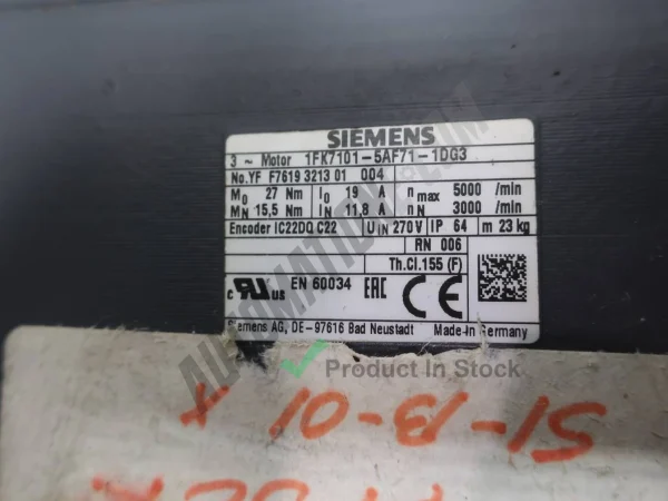 Siemens 1FK7101 5AF71 1DG3 7