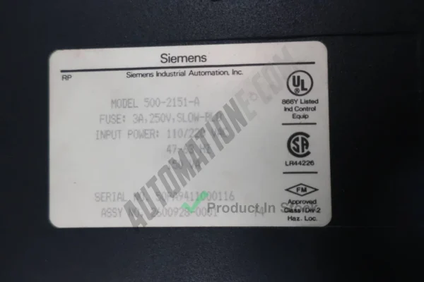 Siemens 500 2151 A 4