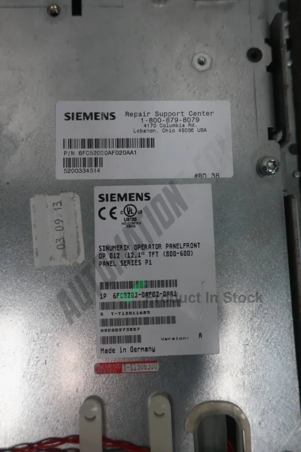 Siemens 6FC5203 0AF02 0AA1 3