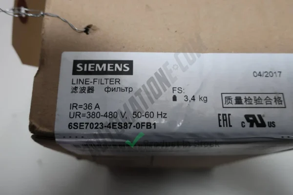 Siemens 6SE7023 4ES87 0FB1 3